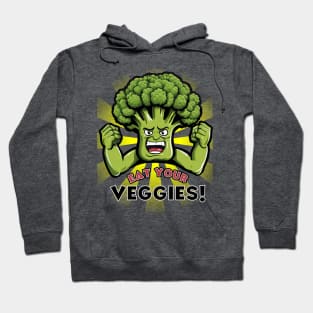 Eat Your Veggies Funny Broccoli Hoodie